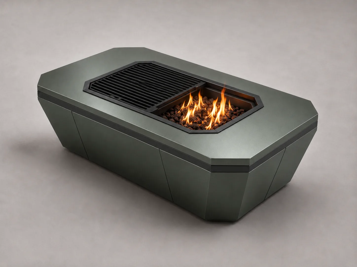 Hearth fire table and outdoor object context